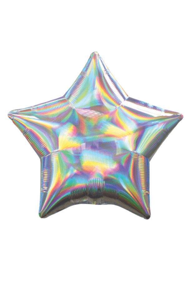 Iridescent Star Balloon - TheTinyTassel