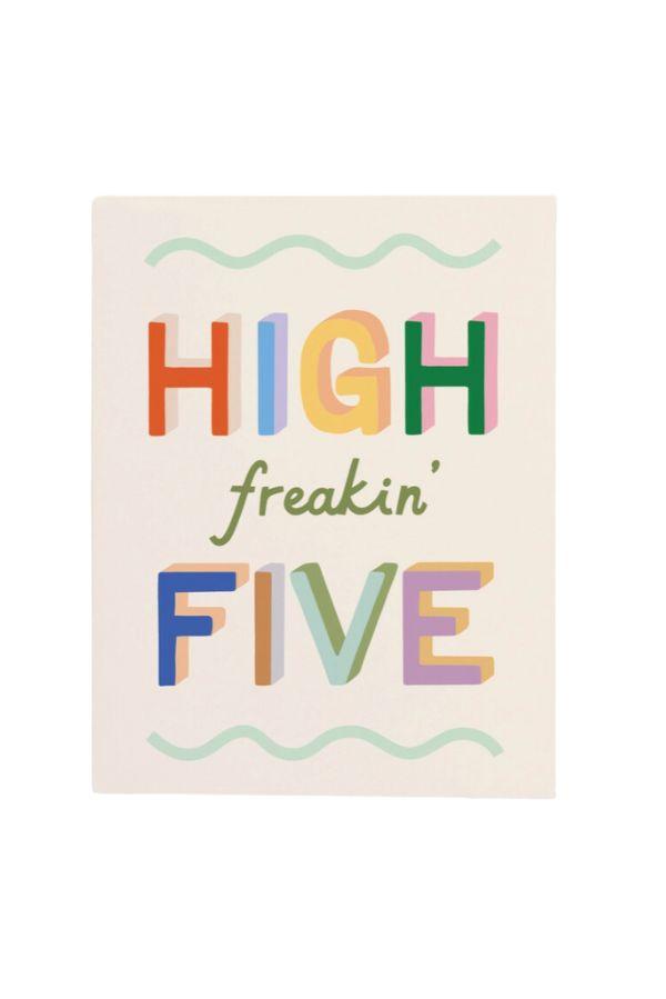 High Freakin Five Greeting Card - TheTinyTassel