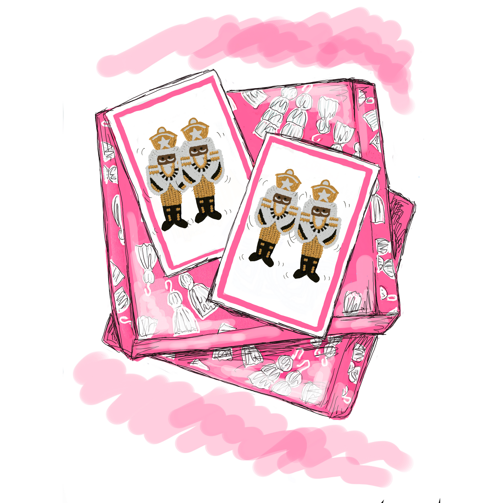 The Black Nutcracker Earring