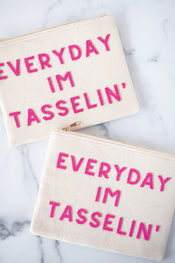 The Everyday I&#39;m Tasselin&#39; Pouch - TheTinyTassel