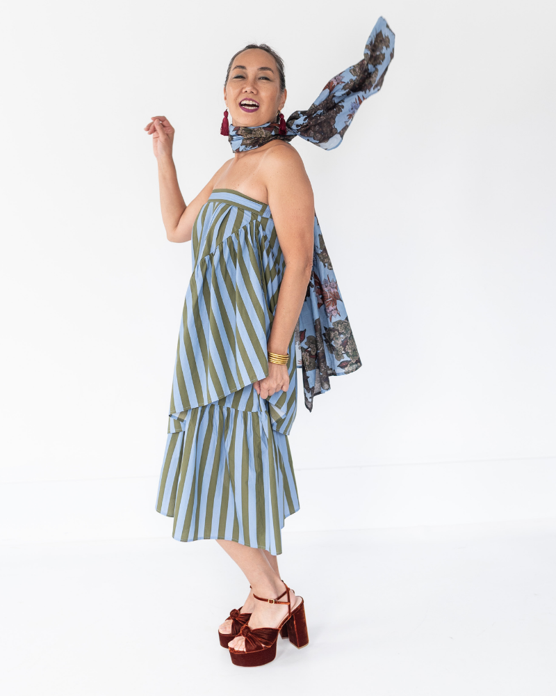 The Blue Floral Pashmina