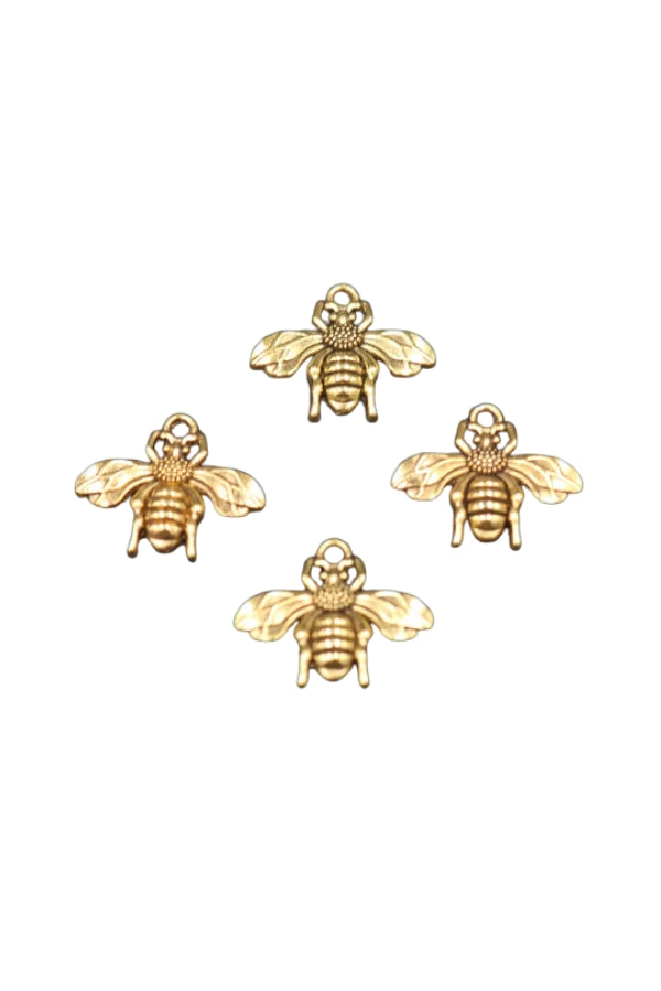 The Antique Gold Bee Charm