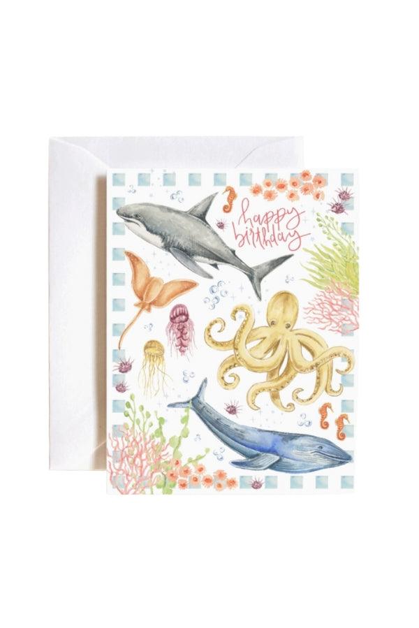 Under The Sea Happy Birthday Card - TheTinyTassel