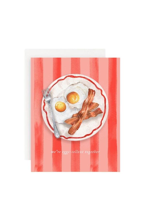 We&#39;re Egg-Cellent Together Greeting Card - TheTinyTassel