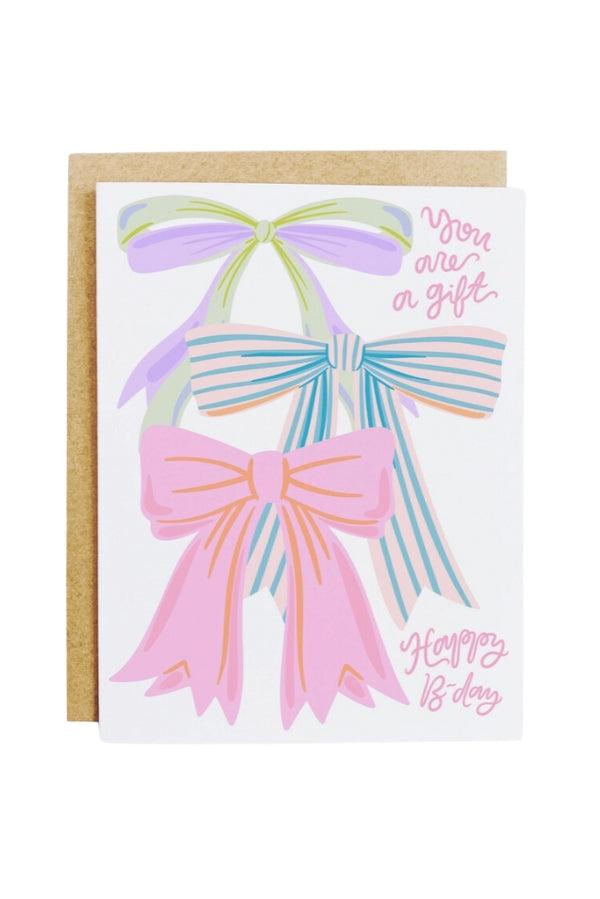 You Are A Gift Birthday Card - TheTinyTassel