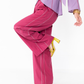 The Percy Pant in Plum Pinstripe