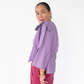 The Nassau Top in Lavender Pinstripe