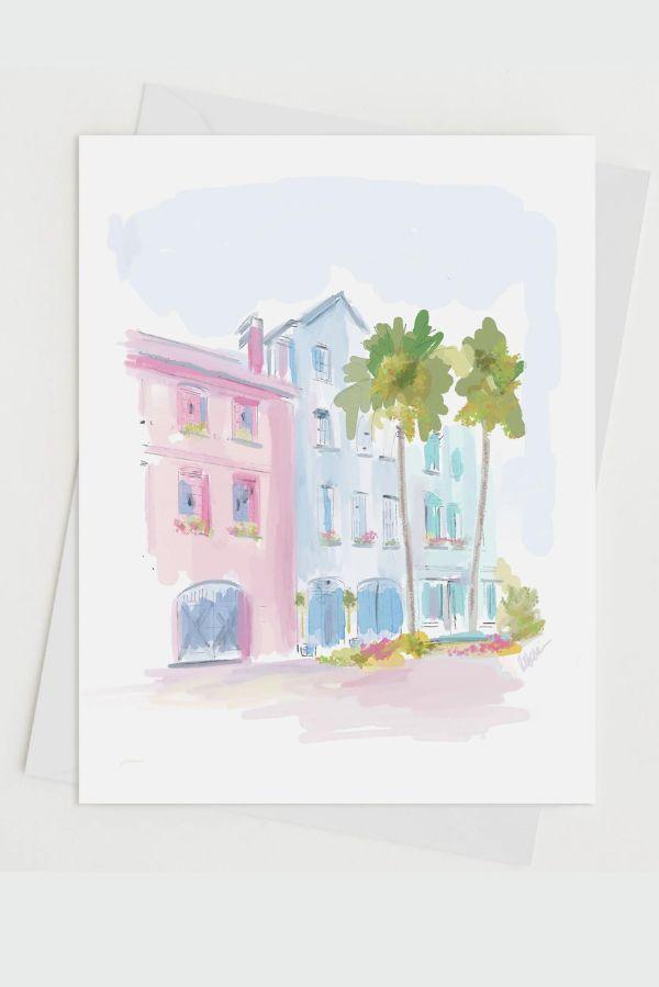 Charleston Houses Notecard - TheTinyTassel