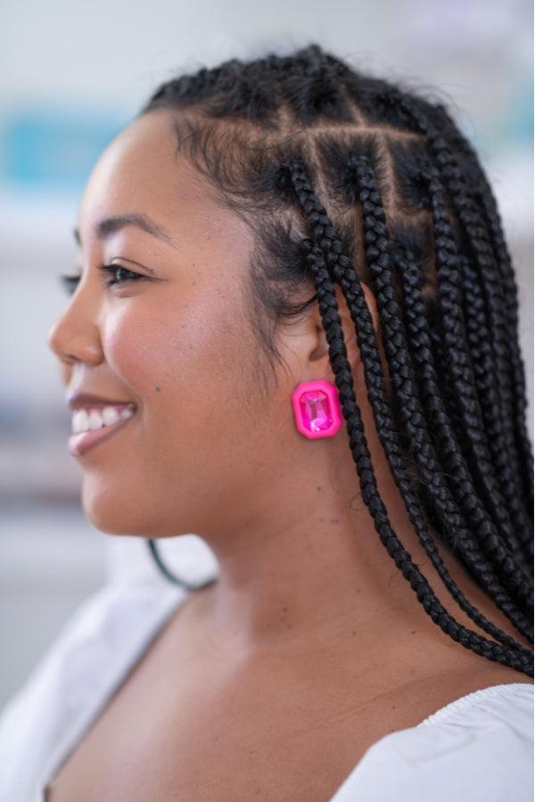 The Blaine Earring in Pink - TheTinyTassel