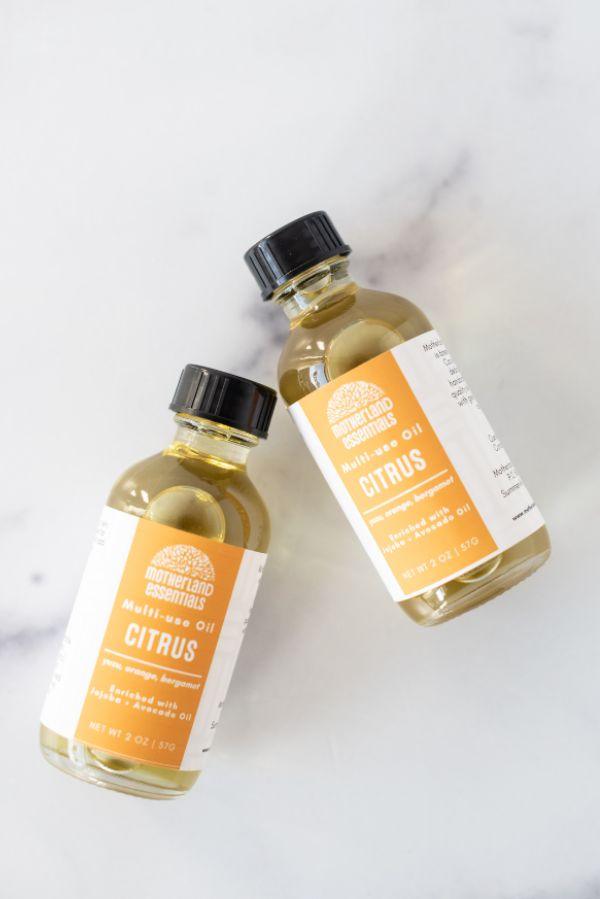 The Citrus Body &amp; Hair Oil By Motherland Essentials - TheTinyTassel