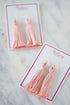signature tassel earring in blush