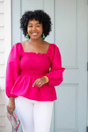 The Radcliffe Top in Fuschia