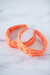 The Tiny Tassel Headband in Orange Stripe