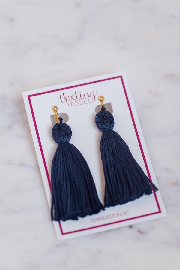 The Beaufain Clip-On Tassel Earring - TheTinyTassel