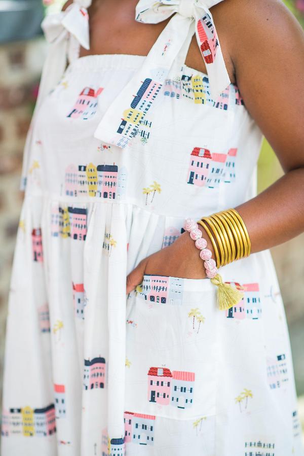 The Barre Tassel Bracelet in Pink - TheTinyTassel