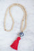 The Chalmers Tassel Necklace in Red
