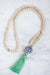 The Chalmers Tassel Necklace in Kelly Green