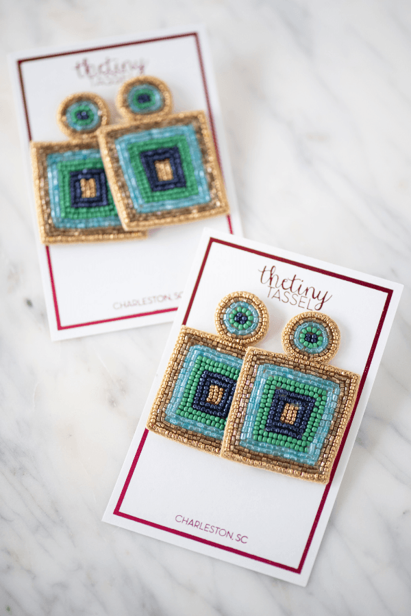 The Noisette Earring in Blues - TheTinyTassel