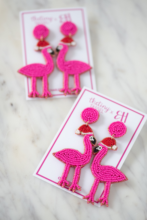 The #EHxTTT Festive Flamingo Earring