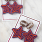 The Fremont Earring in Orange and Purple - TheTinyTassel