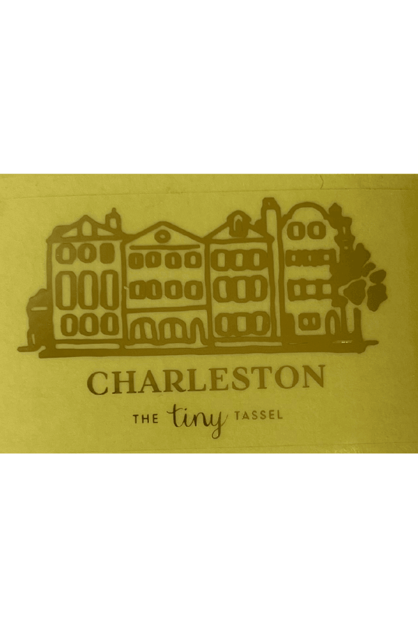 The Gold Charleston Sticker - TheTinyTassel