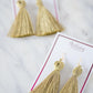 The St. Margaret Tassel Earring in Gold - TheTinyTassel