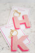 The Elsey Keychain in Light Pink & Hot Pink - TheTinyTassel